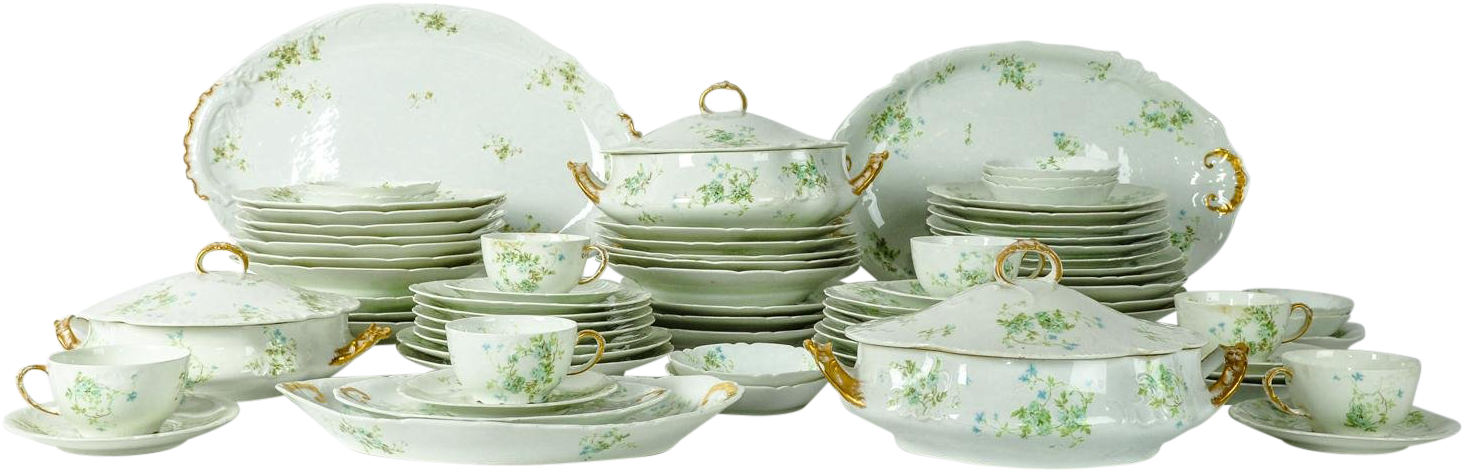 Elegant Floral Dinnerware Set