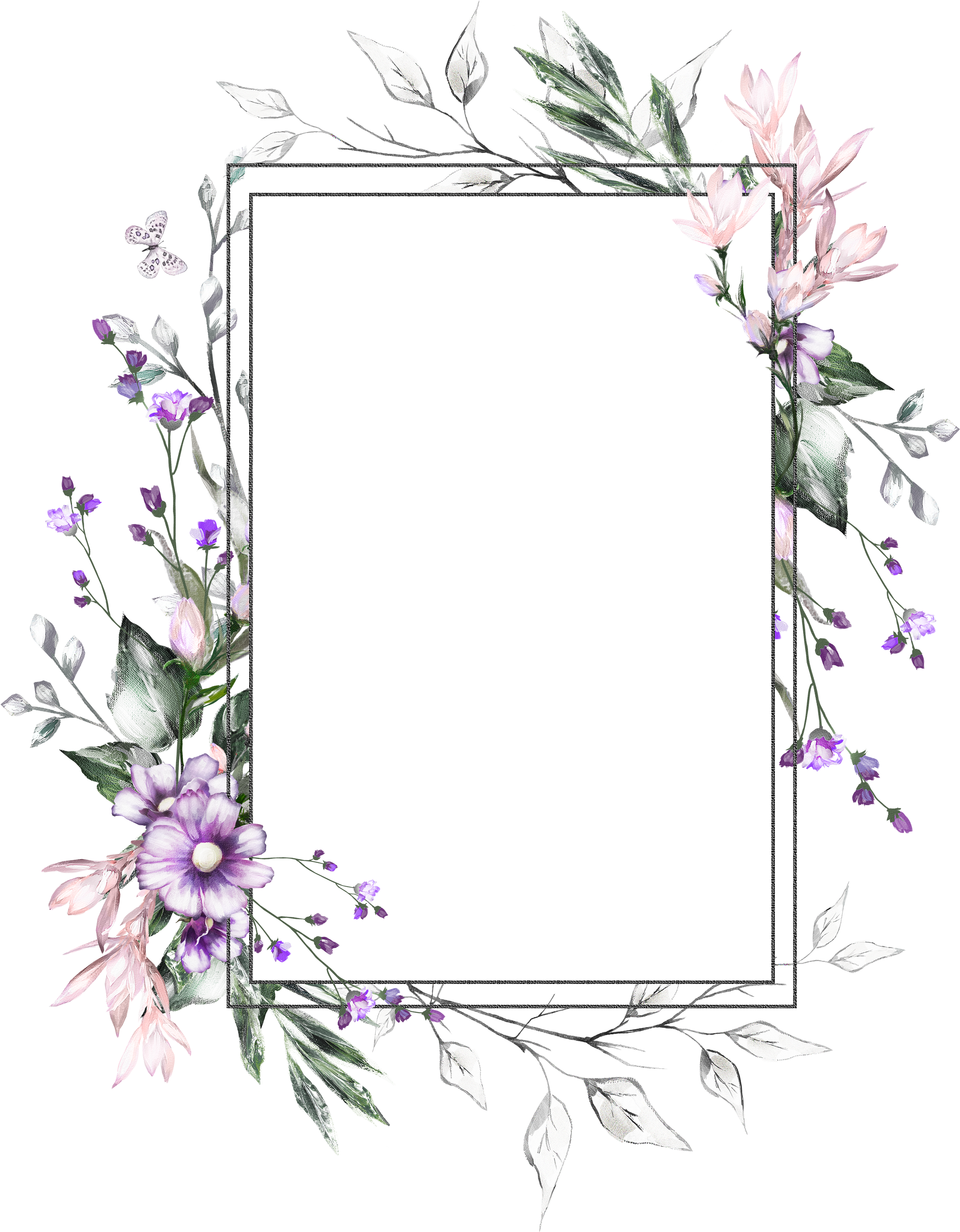 Elegant Floral Frame Design