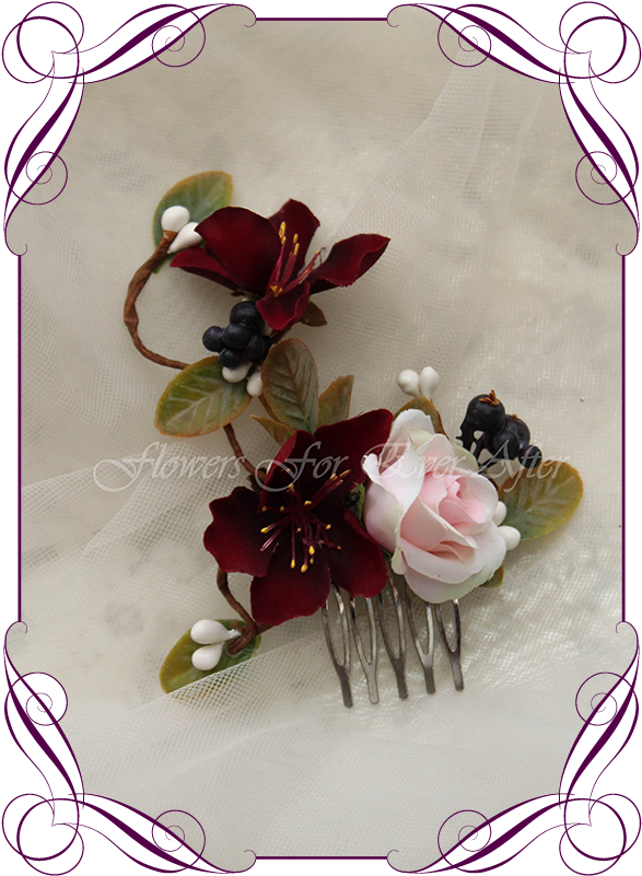 Elegant Floral Hair Comb Accessory