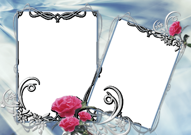 Elegant Floral Love Photo Frames