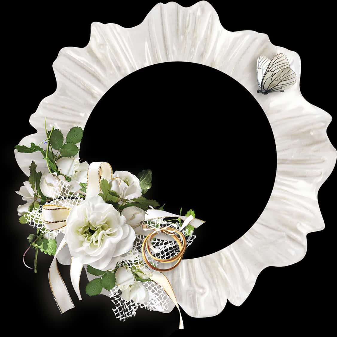 Elegant Floral Photo Frame