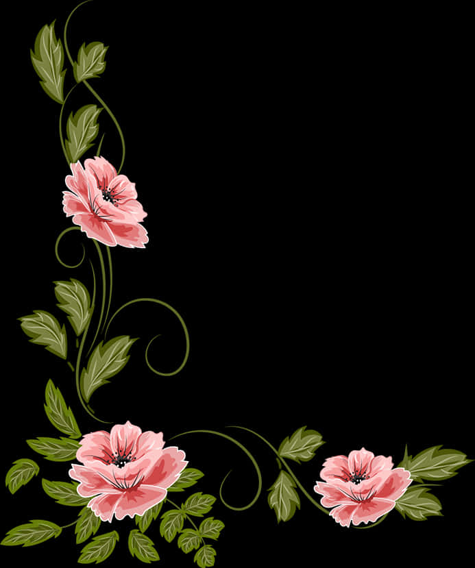 Elegant_ Floral_ Vector_ Art