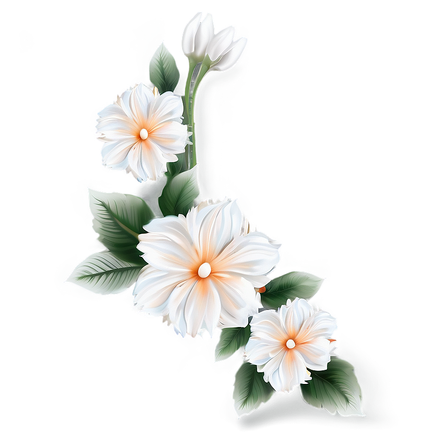 Elegant Flower Border Png Xug37