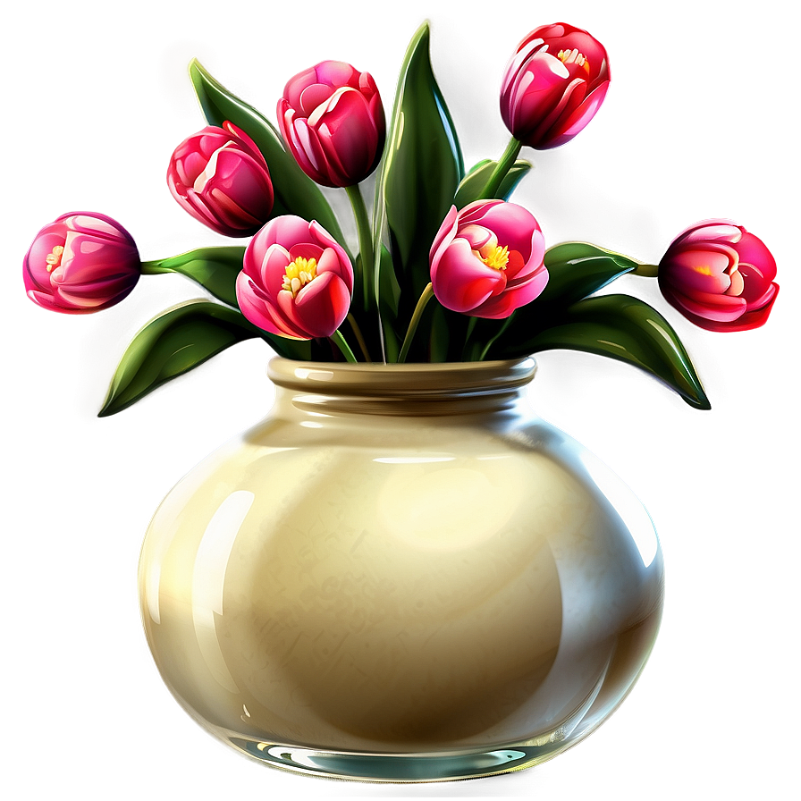 Elegant Flower Vase Png Krs