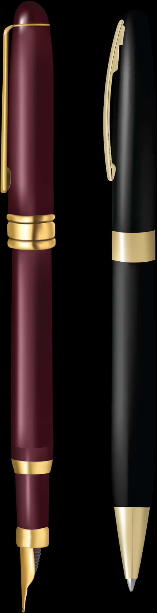 Elegant Fountainand Ballpoint Pens