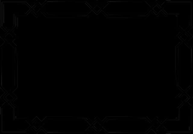 Elegant Geometric Black Border Design