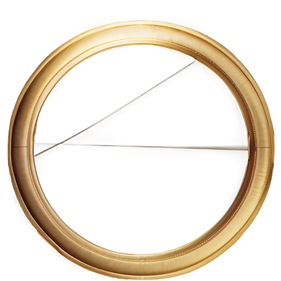 Elegant Gold Circle Frame Png Vdj26