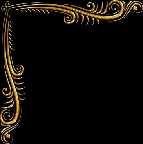 Elegant Gold Corner Design