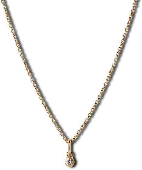 Elegant Gold Diamond Pendant Necklace