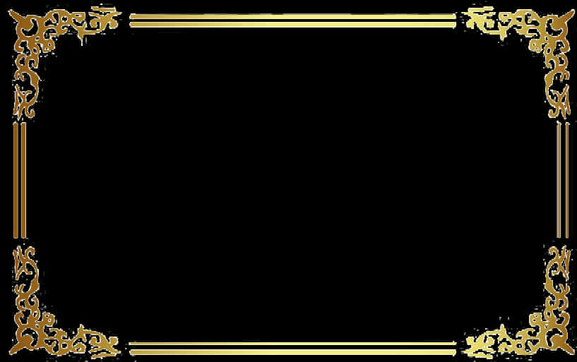 Elegant Gold Frame Design