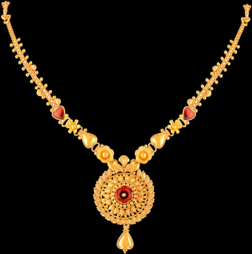 Elegant Gold Necklace Design