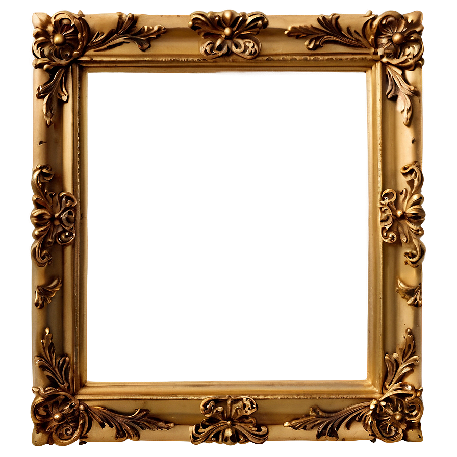 Elegant Gold Picture Frame Png Tun21