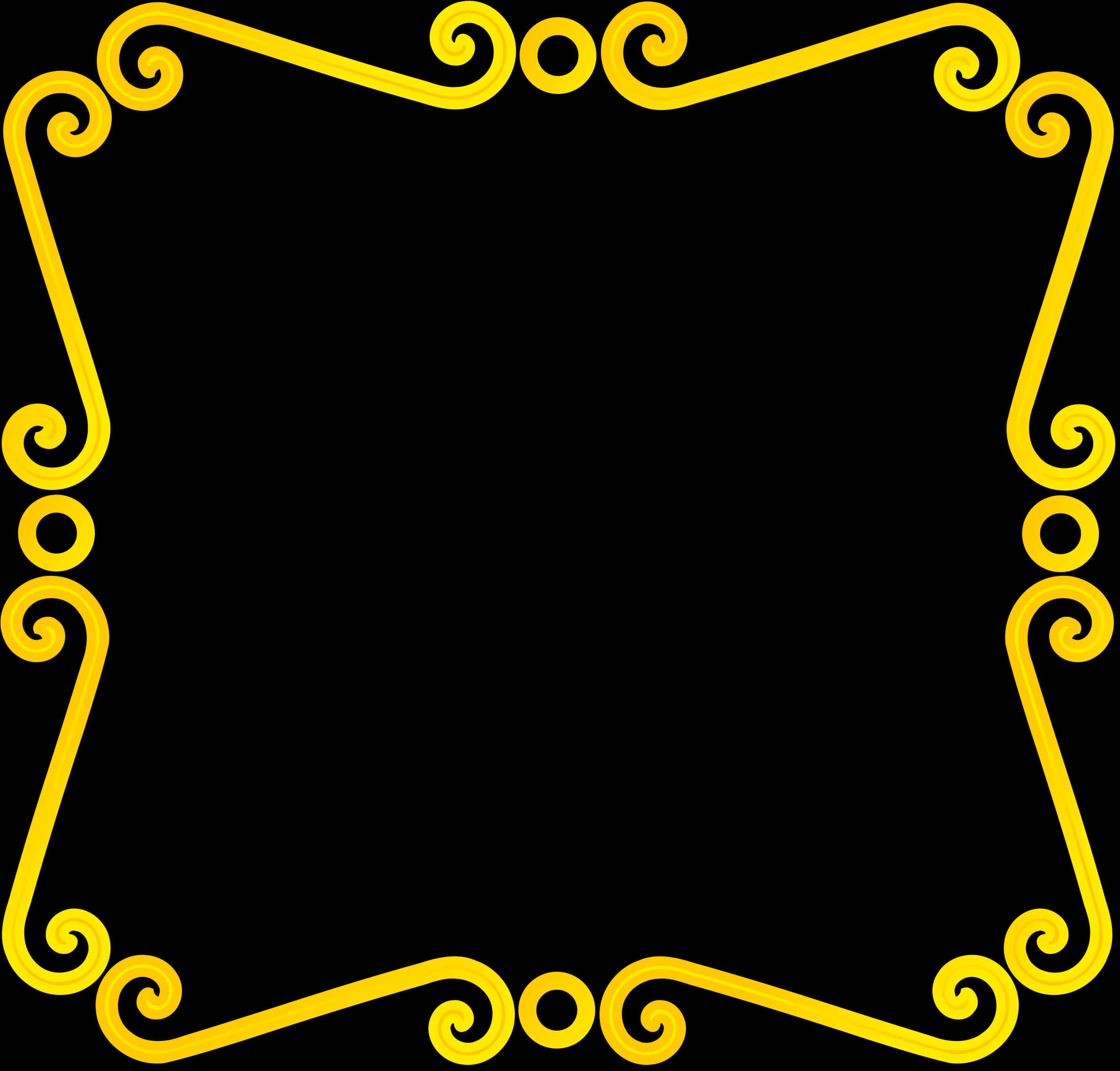 Elegant Gold Scroll Frame