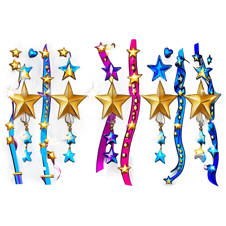 Elegant Gold Stars Png Xvo