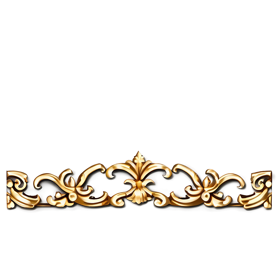 Elegant Gold Trim Png 06282024