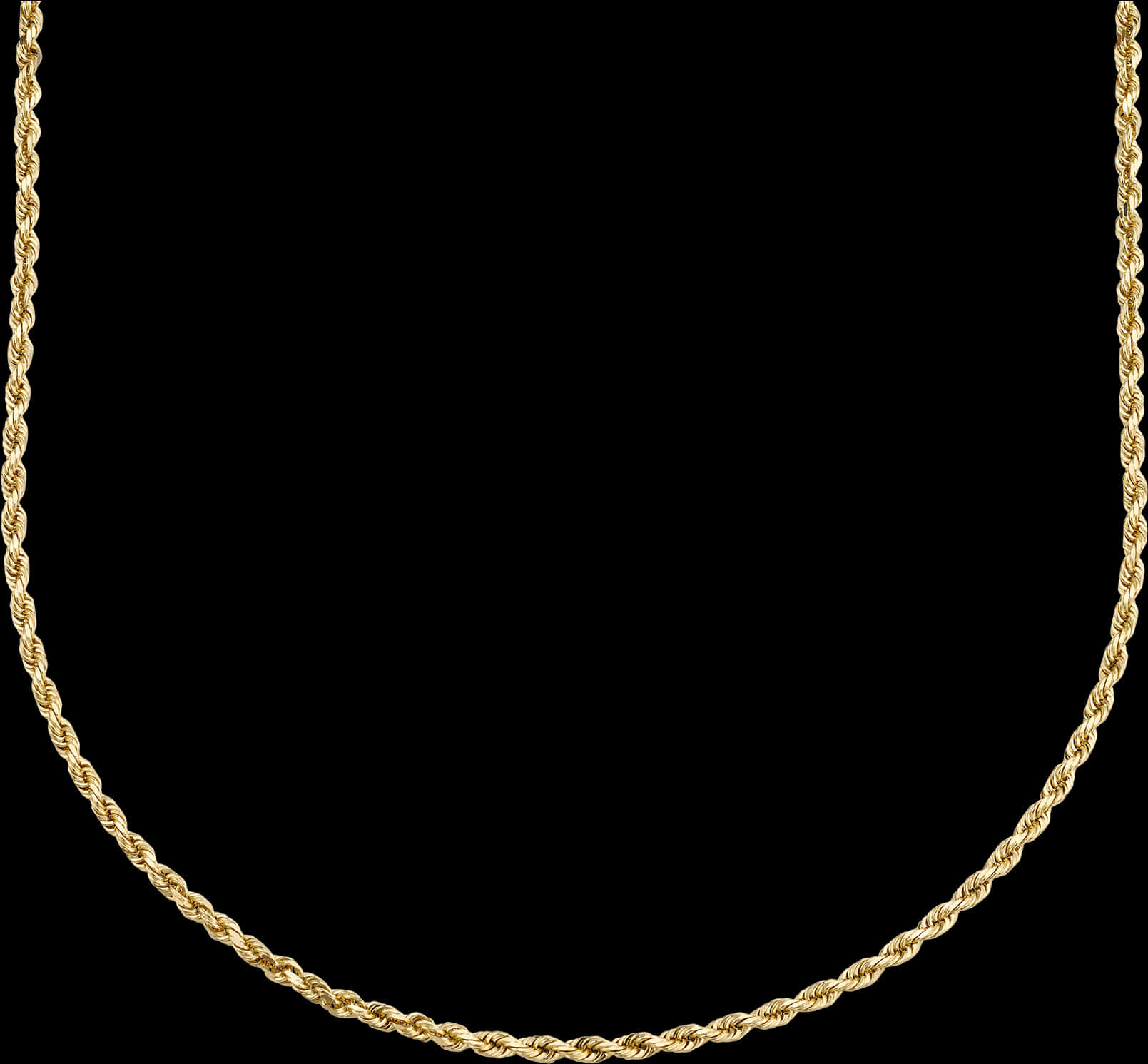 Elegant Gold Twist Chainon Black