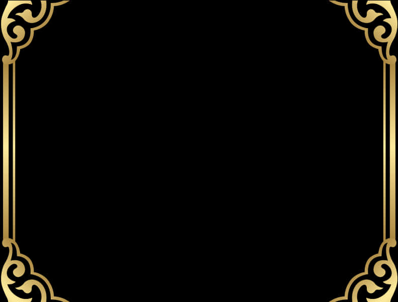 Elegant Golden Frame Border