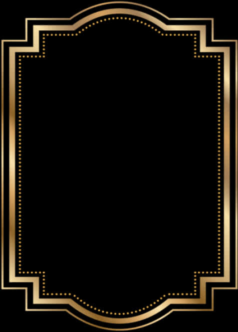 Elegant Golden Frame Design