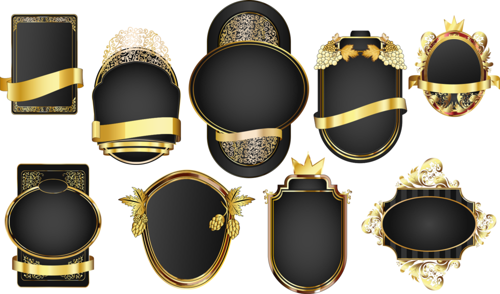 Elegant Golden Frames Collection