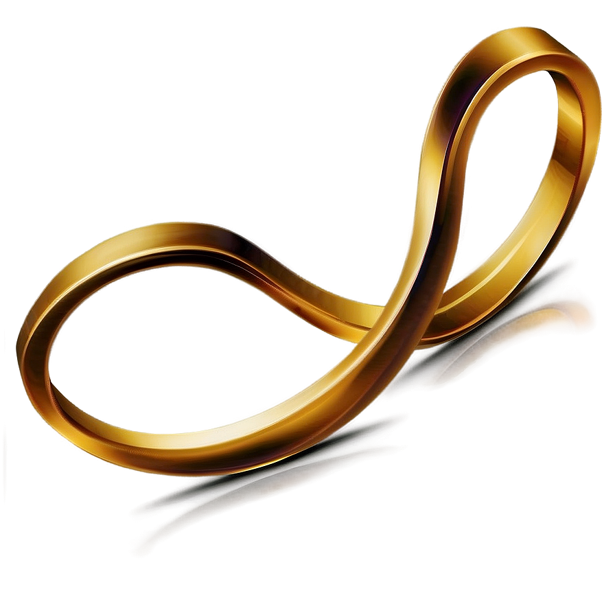 Elegant Golden Line Curve Png Miy20