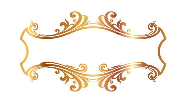 Elegant Golden Scroll Frame