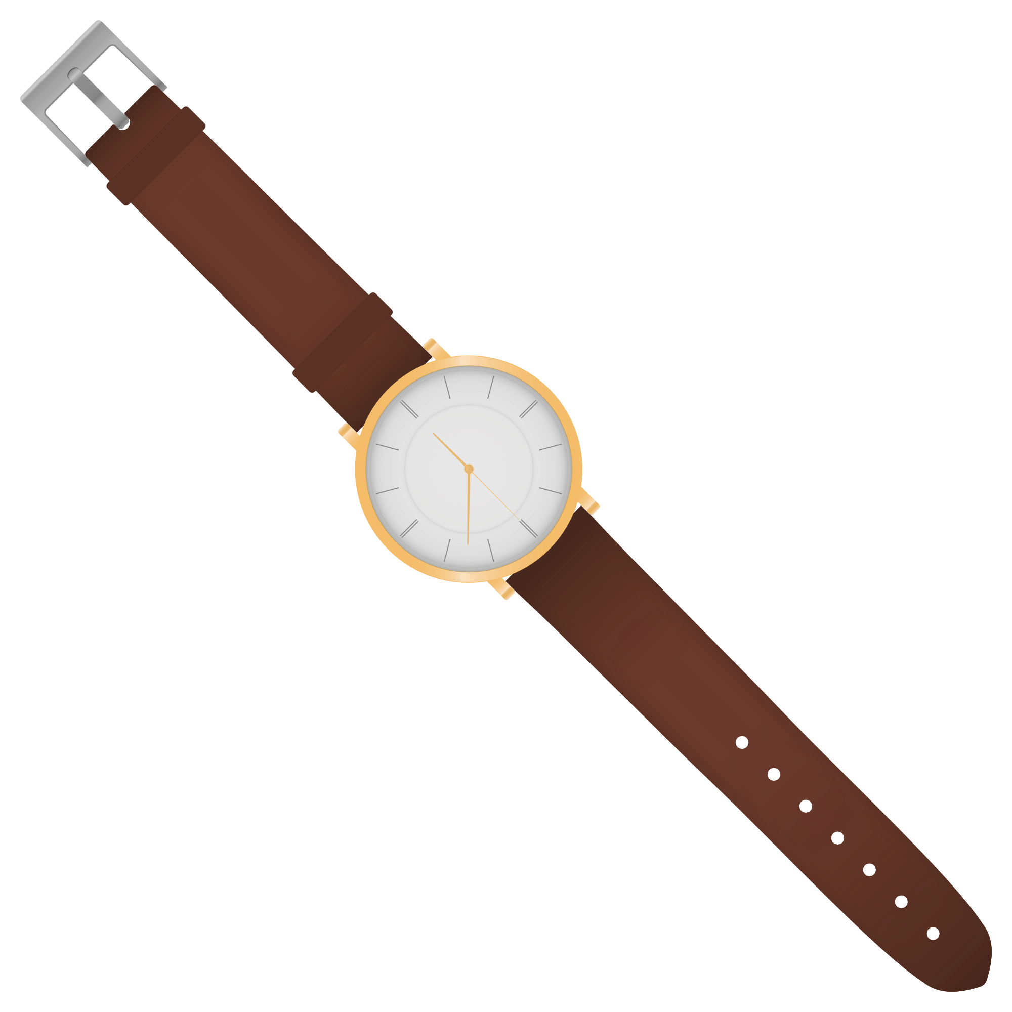 Elegant Golden Trim Watch