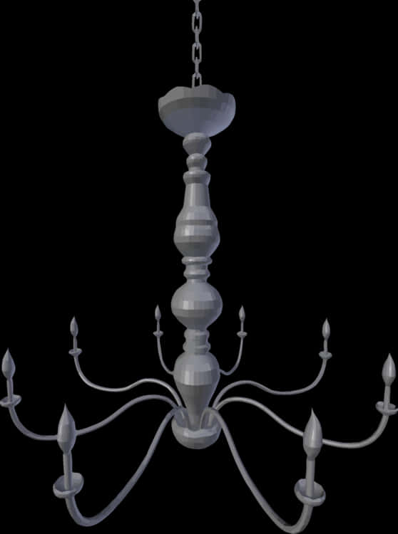 Elegant Gray Chandelier Design