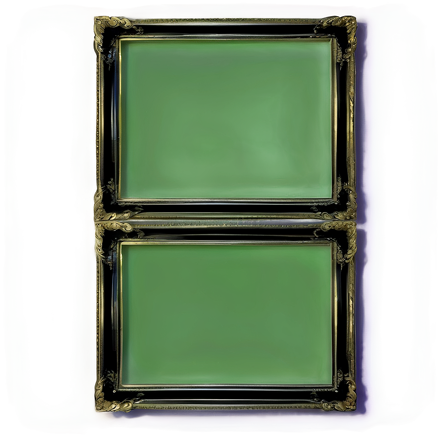 Elegant Green Frame Png Bhm