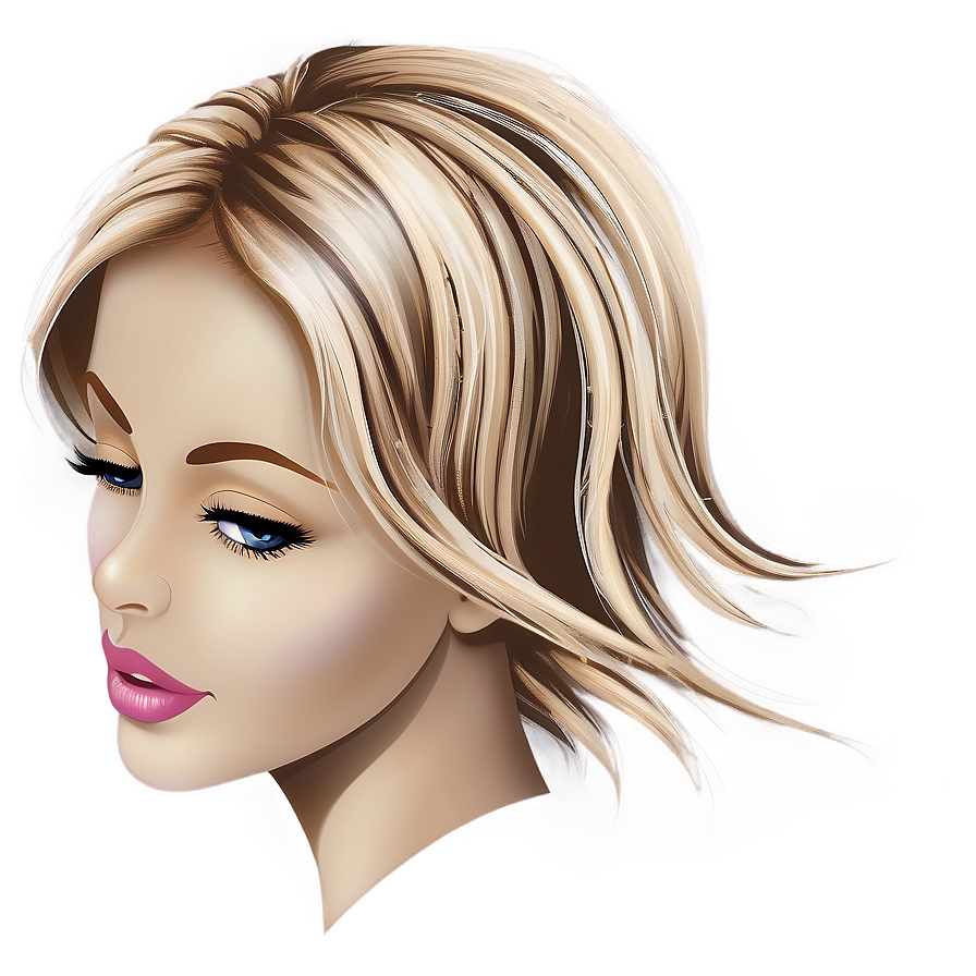 Elegant Hair Clipart Png 8