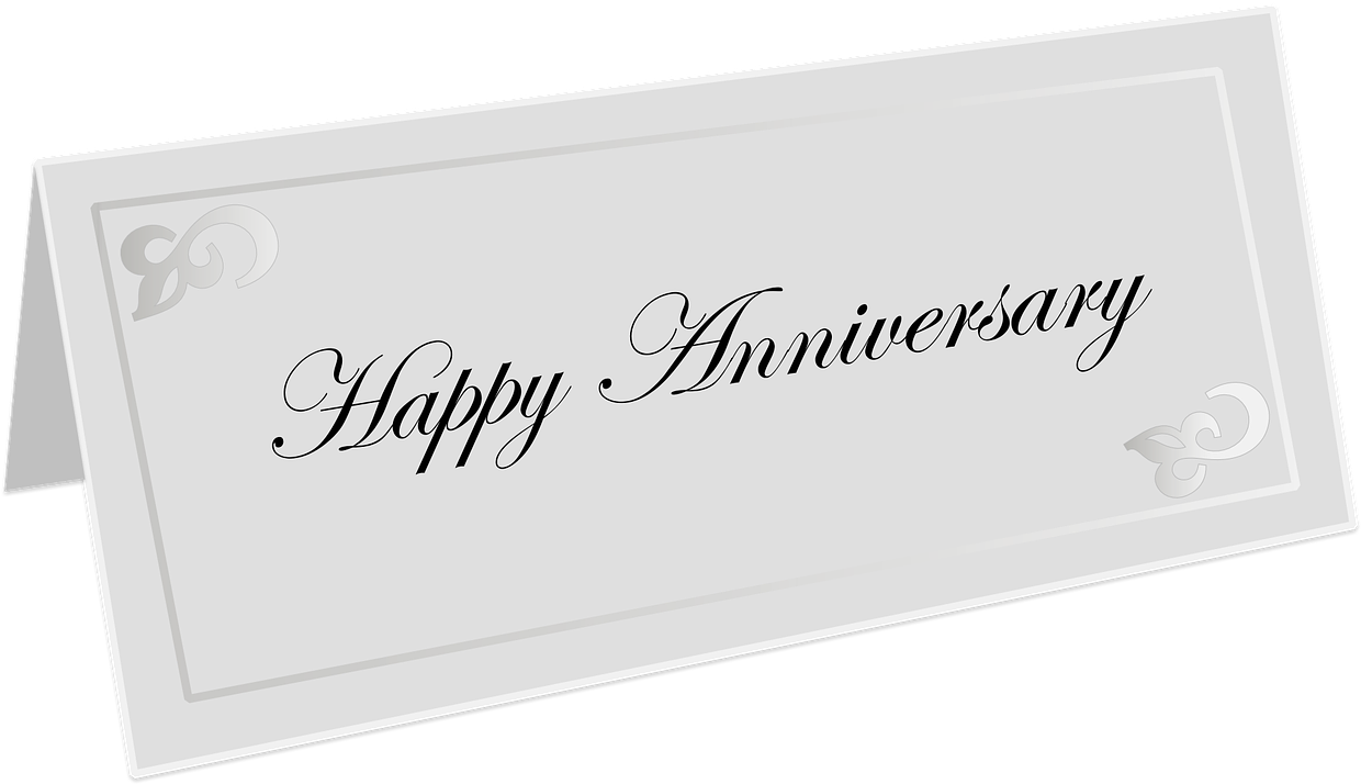 Elegant Happy Anniversary Card