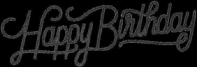 Elegant Happy Birthday Script Font