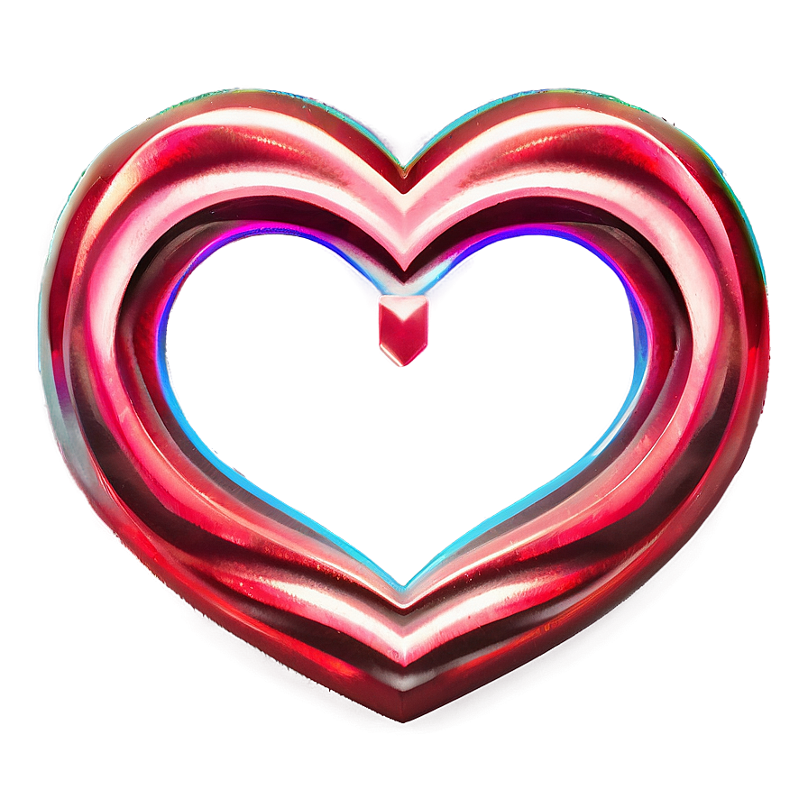 Elegant Heart Outline Png Dkn29