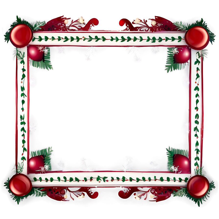 Elegant Holiday Border Png Ott