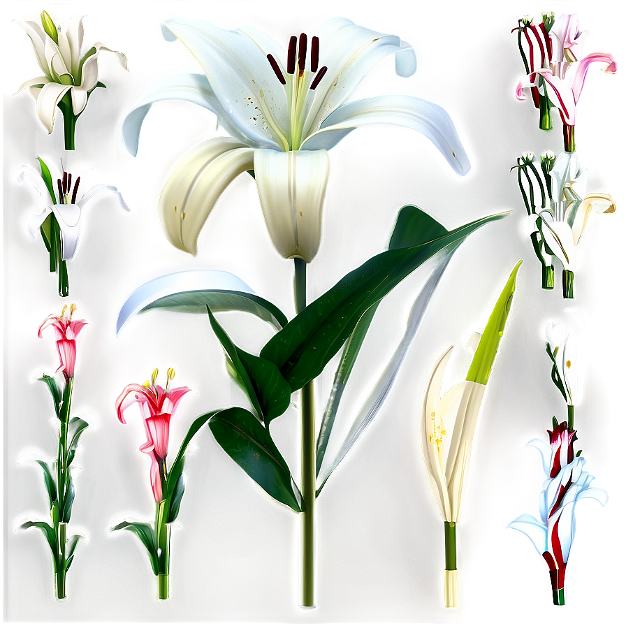 Elegant Lily Flower Png 06272024