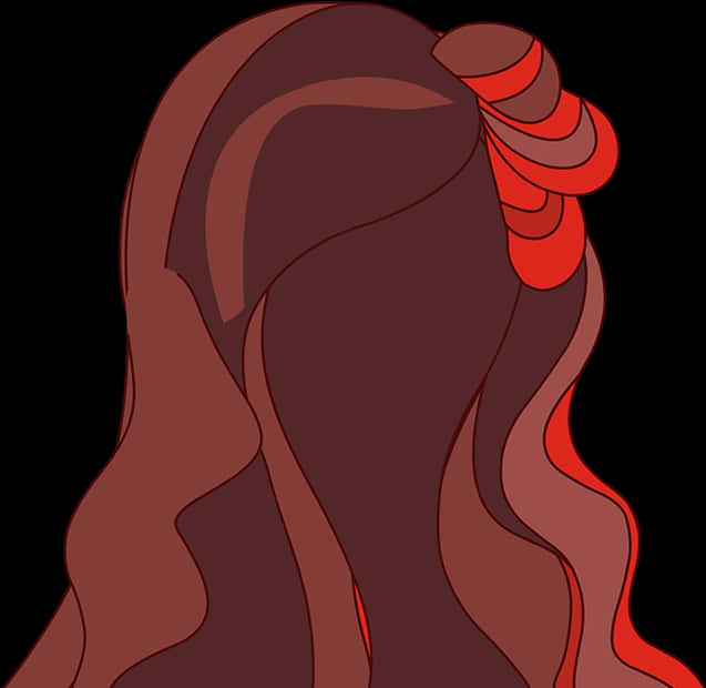 Elegant Long Hair Illustration