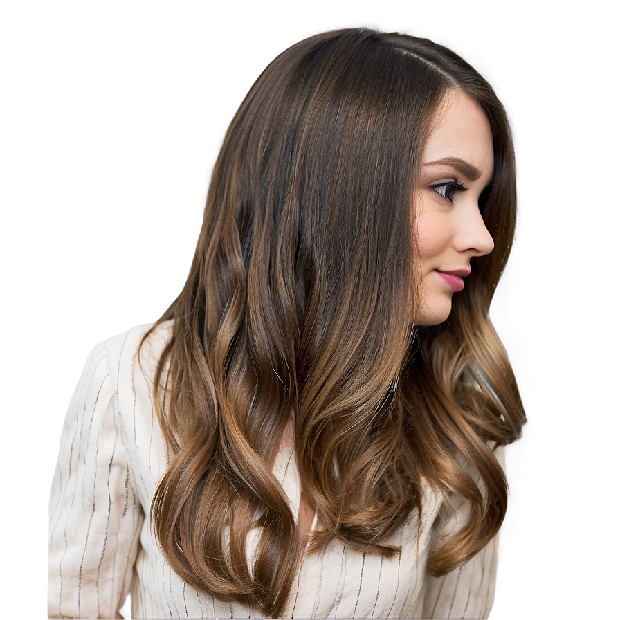 Elegant Long Hairstyle Png Ocq55