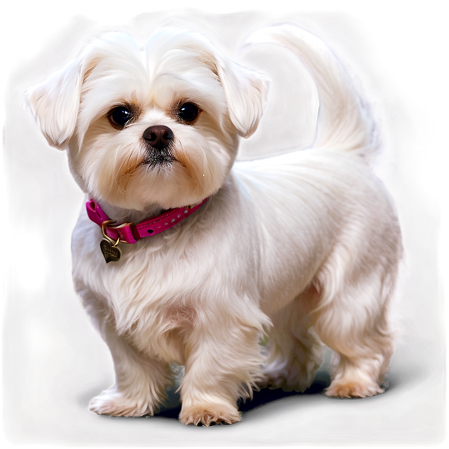 Elegant Maltese Show Dog Png Afx