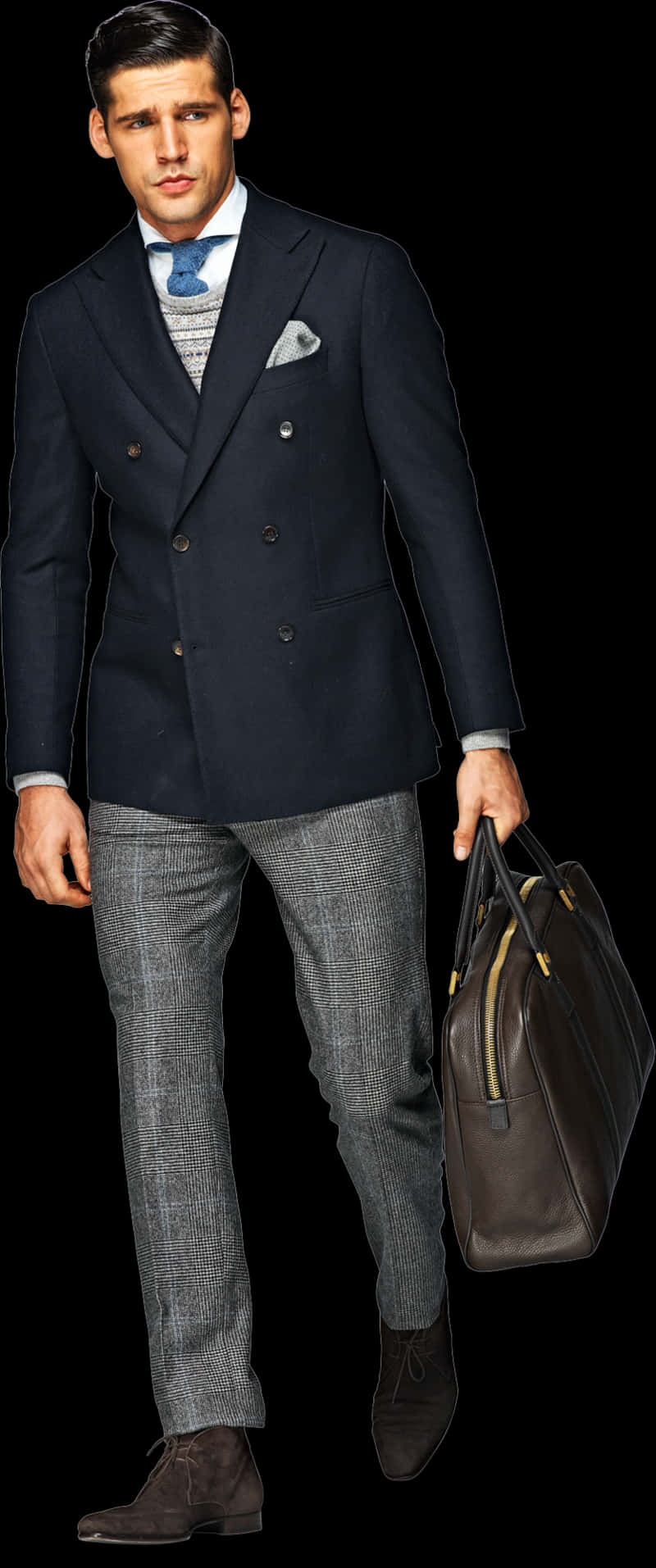 Elegant Manin Double Breasted Suit