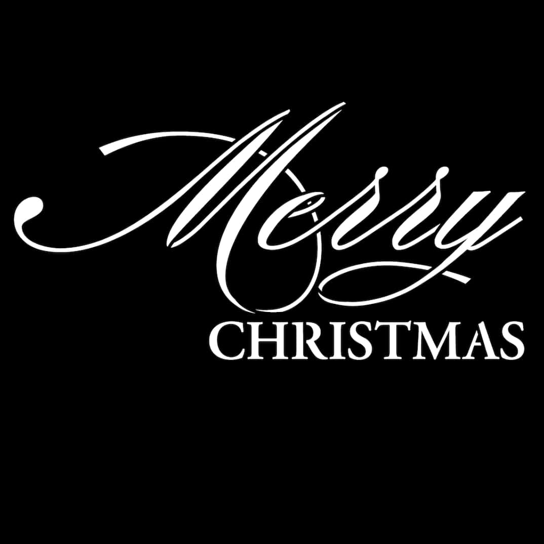 Elegant Merry Christmas Calligraphy