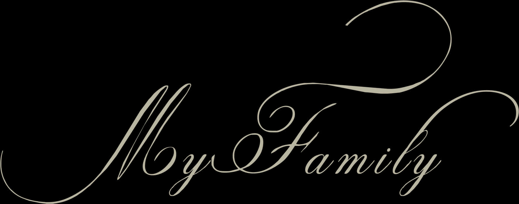 Elegant My Family Script