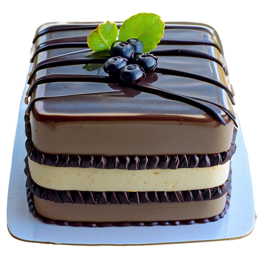 Elegant Opera Cake Png 11