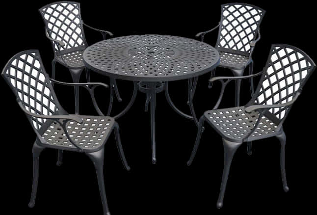 Elegant Outdoor Metal Patio Set