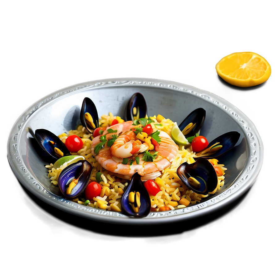 Elegant Paella Presentation Png 06252024