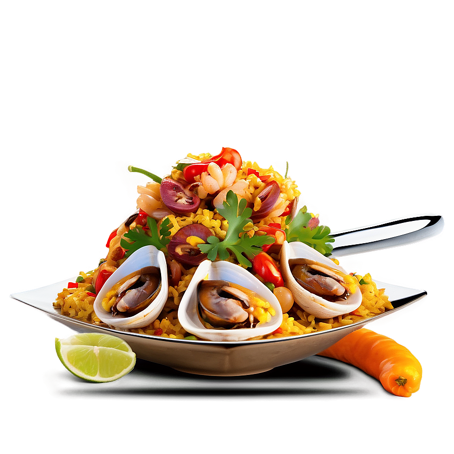 Elegant Paella Presentation Png Wom76