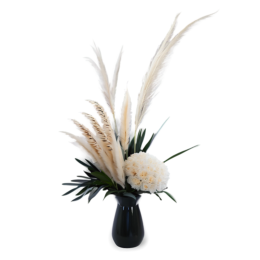 Elegant Pampas Arrangement Png Pmr