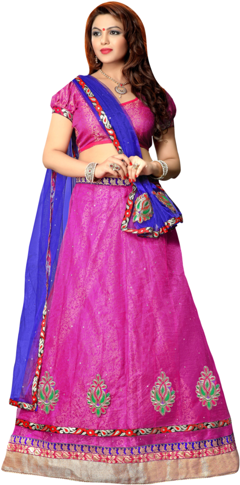 Elegant Pink Lehenga Choli Model