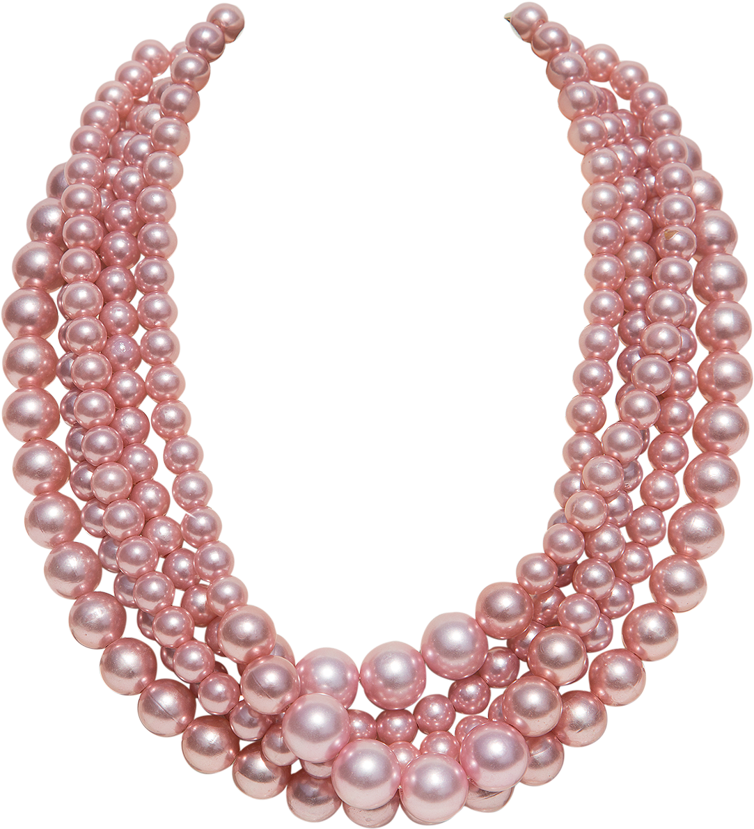 Elegant Pink Pearl Necklace