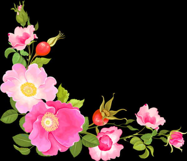 Elegant_ Pink_ Roses_ Artwork