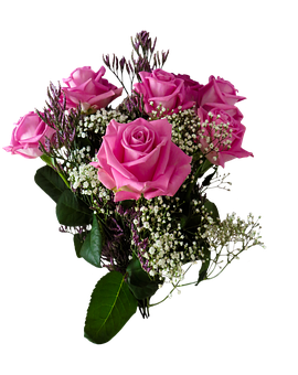 Elegant Pink Roses Bouquet