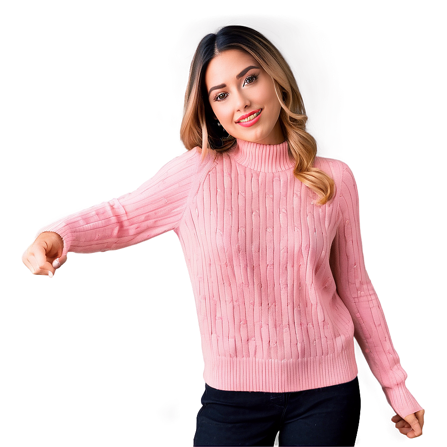 Elegant Pink Sweater Png Shc82